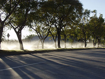 Sistema de riego por aspersión